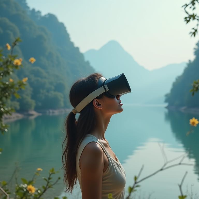 VR therapy relaxation session